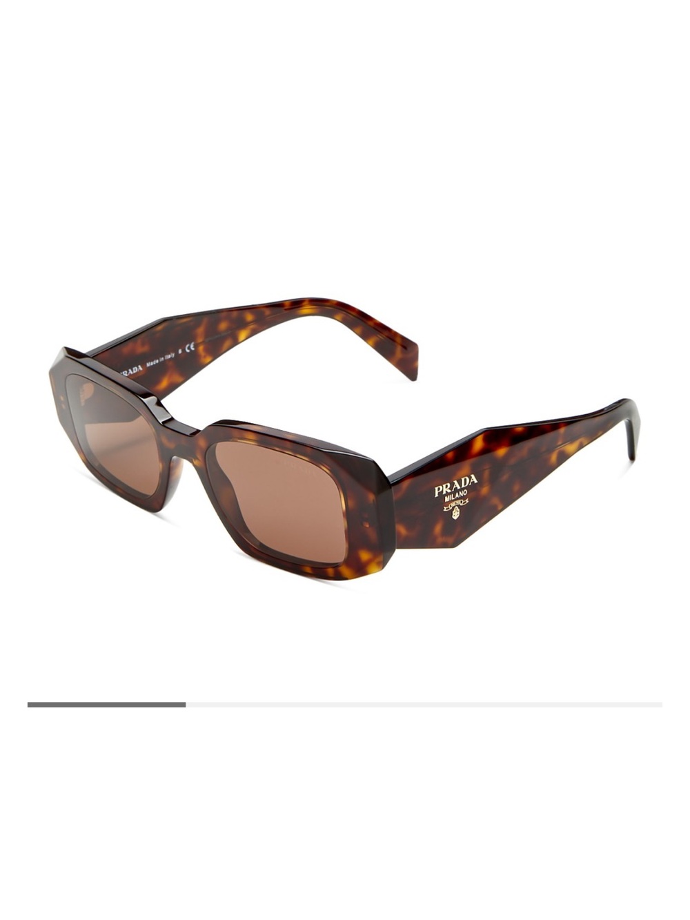 Prada Symbole Rectangular Sunglasses, 49mm